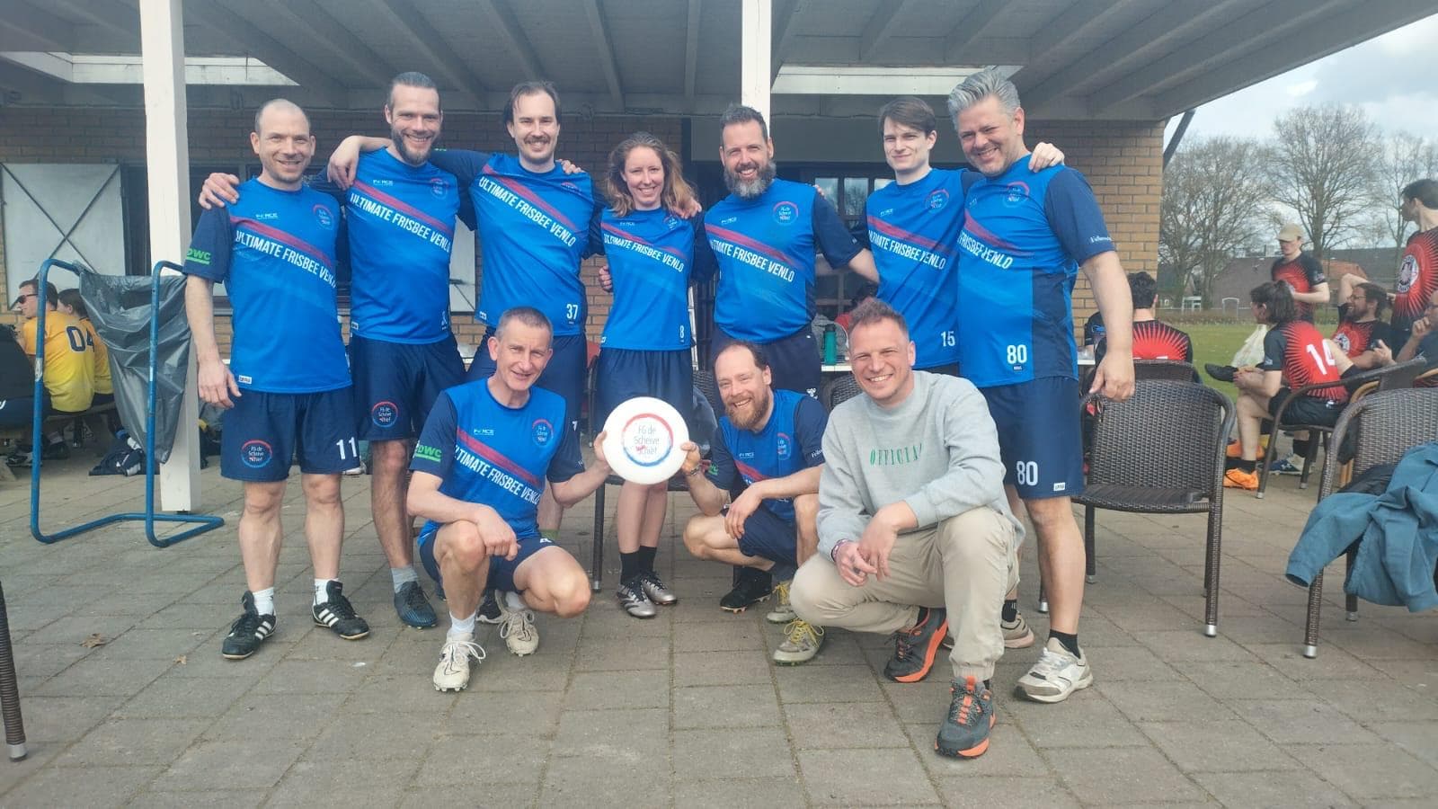 Spelers van FG de Scheive Schièf tijdens een competitiedag