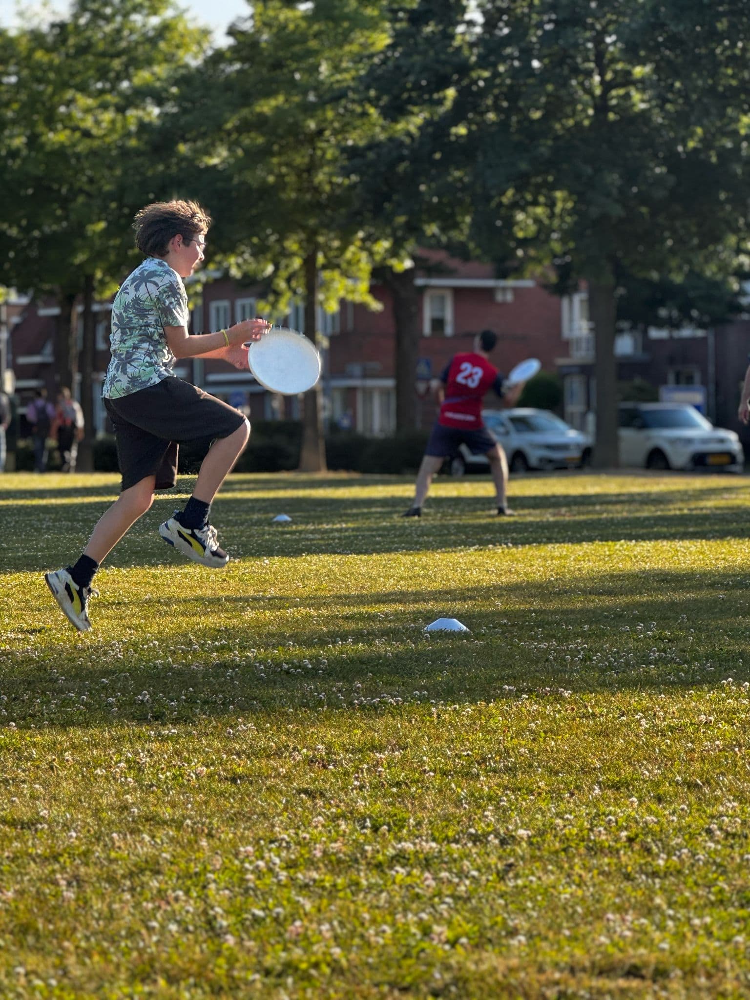 Speler van FG de Scheive Schièf tijdens een training